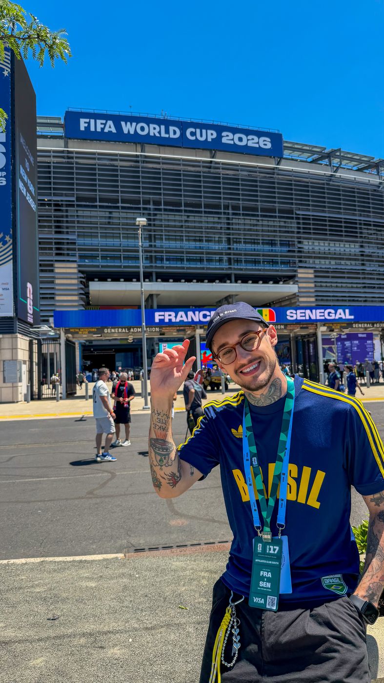 Rafa no estádio da Copa do Mundo 2026