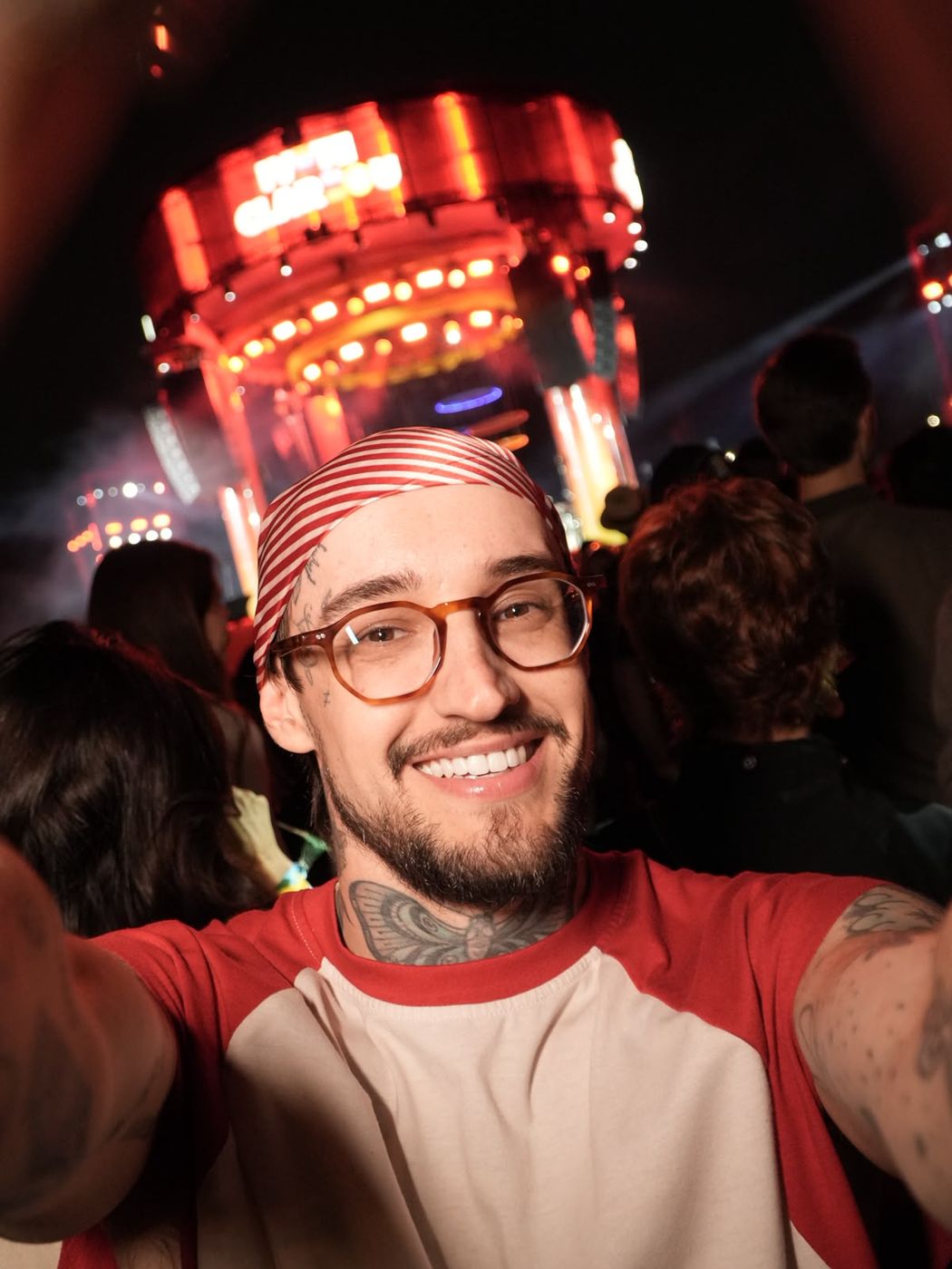 Selfie de Rafa em festival